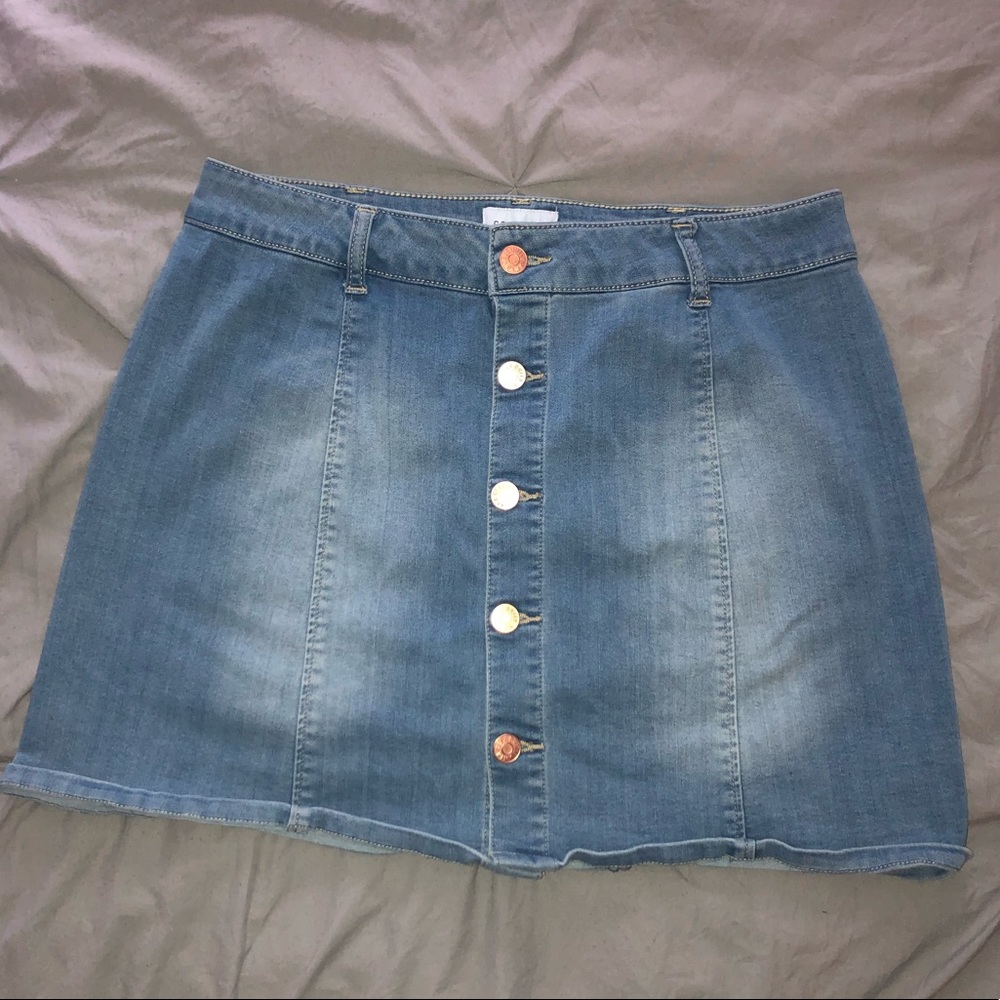 Jean Denim Button-up skirt